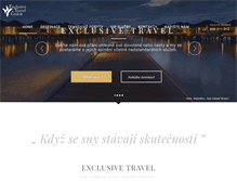 Tablet Screenshot of exclusive-travel.cz